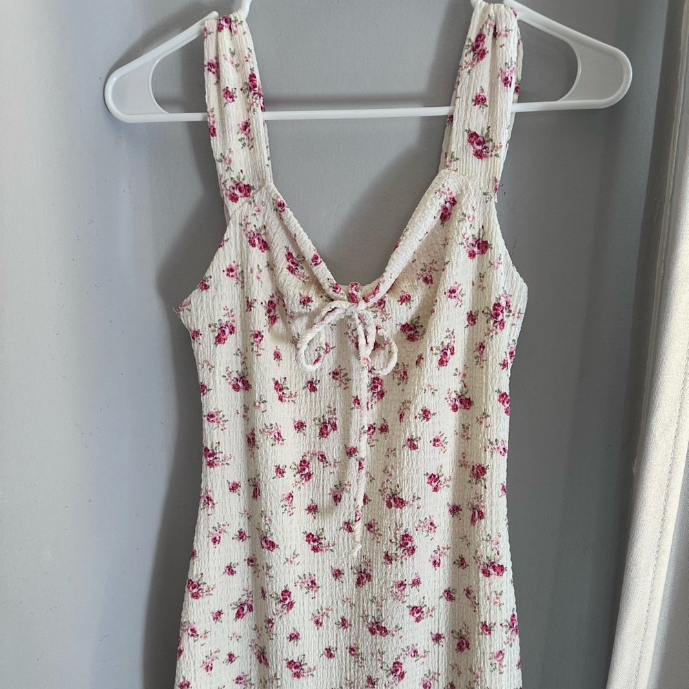 See You Monday Ivory and Rose Floral Chemise